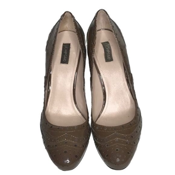 Joan & David 8 Gervais patent pumps brown - Picture 2 of 8